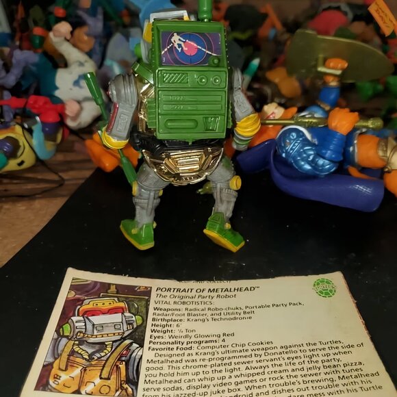 Metalhead TMNT Teenage Mutant Ninja Turtles Complete with File Card - Picture 4 of 4